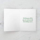 Kerstmis Roodborstje Feestdagen Kaart (Binnen)