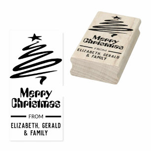 Kerstmis rubberen stempel