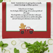 Kerstmis Ruck Red Pset Theedoek (Gevouwen)