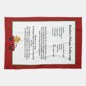 Kerstmis Ruck Red Pset Theedoek (Horizontaal)