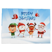 Kerstmis Rudolf The Reindeer en Vrienden Groot Cadeauzakje (Achterkant)