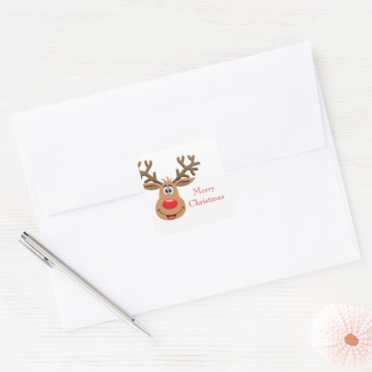 Kerstmis Rudolph Stickers (Envelop)