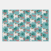 Kerstmis Saint Bernard Inpakpapier Vel (Voorkant 3)