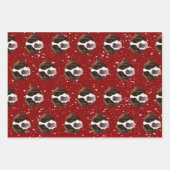 Kerstmis Saint Bernard Inpakpapier Vel (Voorkant 2)