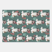 Kerstmis Saint Bernard Inpakpapier Vel (Voorkant 2)