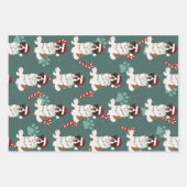 Kerstmis Saint Bernard Inpakpapier Vel (Voorkant)