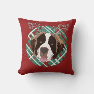 Kerstmis Saint Bernard Kussen