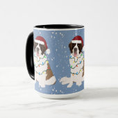 Kerstmis Saint Bernard Mok (Voorkant links)