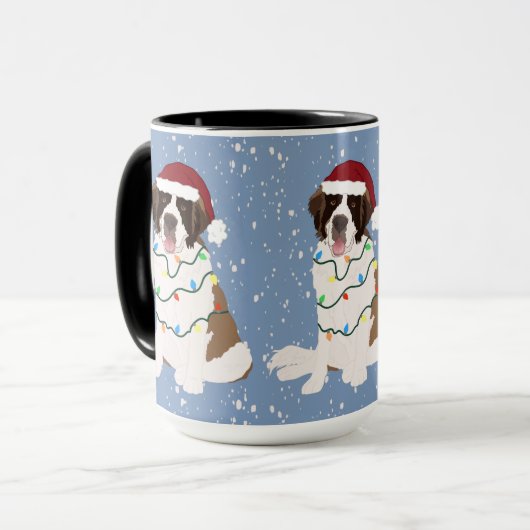 Kerstmis Saint Bernard Mok (Voorkant links)
