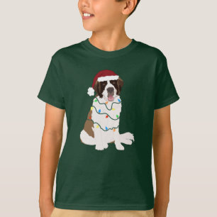 Kerstmis Saint Bernard T-shirt