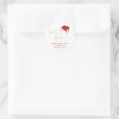 Kerstmis Santa Baby Envelope Seals Ronde Sticker (Tas)