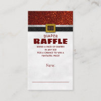 Kerstmis Santa Baby Luier Raffle Ticket