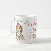  Kerstmis Santa Beagle Koffiemok (Voorkant links)