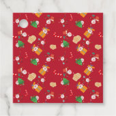 Kerstmis santa bedankjes labels (Voorkant)