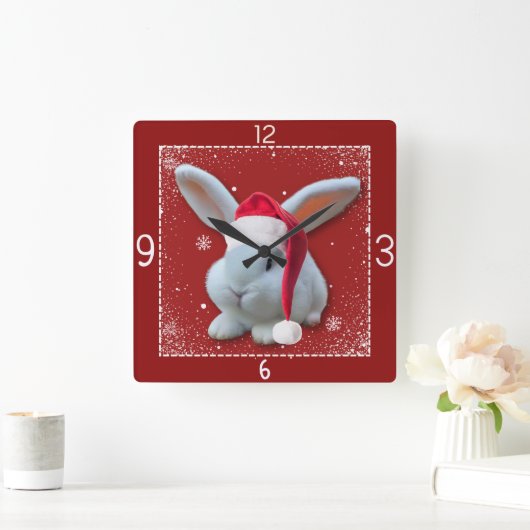 Kerstmis Santa Bunny klok (Huis)