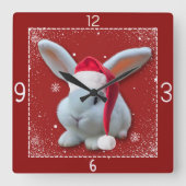 Kerstmis Santa Bunny klok (Voorkant)