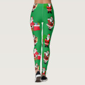 Kerstmis santa cadeaus cadeau patroon meisjes vrou leggings (Achterkant)