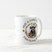 Kerstmis Santa Dog Koffiemok (Voorkant rechts)