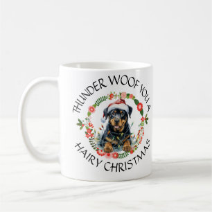 Kerstmis Santa Dog Koffiemok
