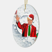 kerstmis santa donald trump keramisch ornament (Links)