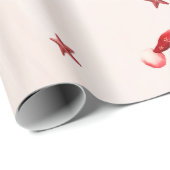 Kerstmis Santa Hat Verjaardagsfeest Cadeaupapier (Rol Hoek)