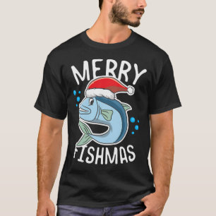 Kerstmis Santa Hoed, Visliefhebber, Santa Hoed, Vi T-shirt
