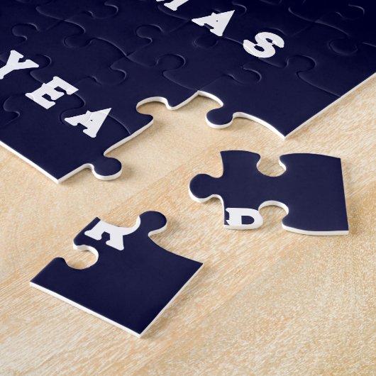 Kerstmis Santa Kayaking Legpuzzel (Zijkant)