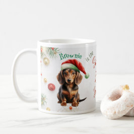  Kerstmis Santa Mini Dachshund Koffiemok