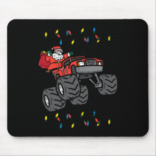 Kerstmis Santa Monster Truck Xmas Boys Kinder Peut Muismat