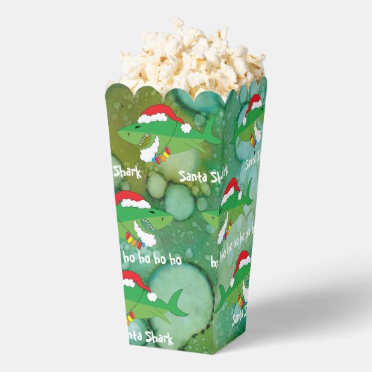 Kerstmis Santa Shark Favor Boxen Bedankdoosjes (Popped)