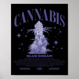 Kerstmis Sativa Hybride Stam Blue Dream  Poster