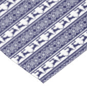 Kerstmis, Scandinavische Folk Blue en White Tafelkleed (Gekanteld)