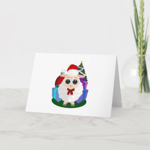 Kerstmis - schapen feestdagen kaart