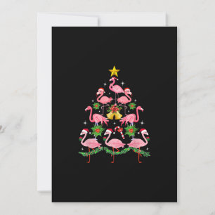 Kerstmis - Schattige Flamingo Kerstboom Kaart