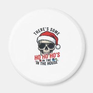 Kerstmis Schedel Ho Ho Ho Humor Ontwerp Magneet