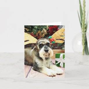 Kerstmis - Schnauzer - Apache Feestdagen Kaart