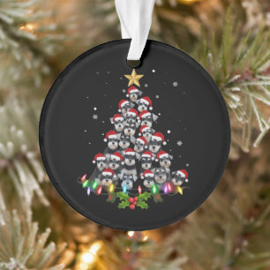 Kerstmis Schnauzer Hond Kerstboom Xmas Huisdier Di Ornament