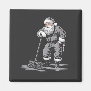 Kerstmis Schoonmaker Sinterklaas Xmas Schoonmaken Magneet