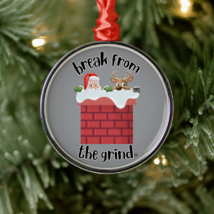 Kerstmis Schoorsteen Humor Ornament