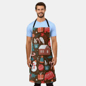 Kerstmis Schort (Gedragen)