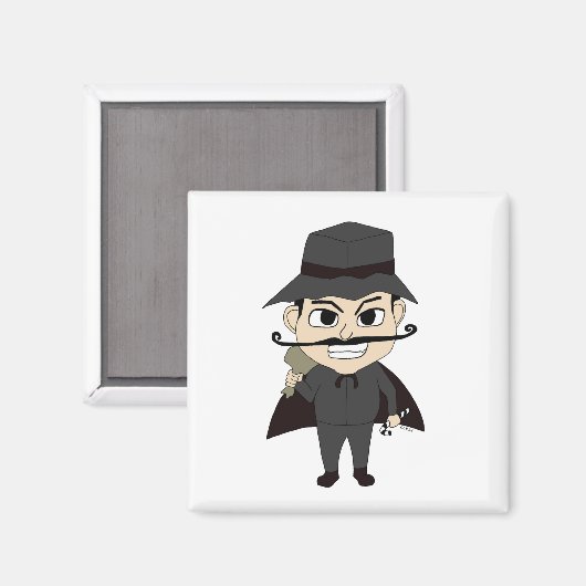 Kerstmis schurk    magneet (Voorkant / Achterkant)