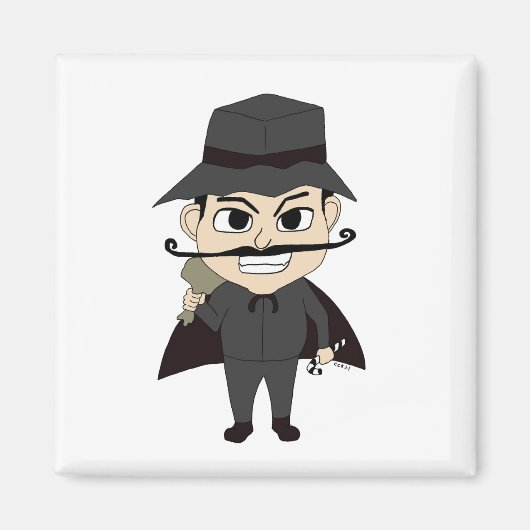 Kerstmis schurk    magneet (Voorkant)