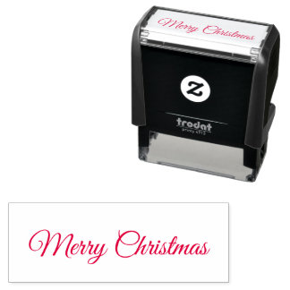 Kerstmis script  zelfinktende stempel