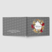 kerstmis, SEASON'S GREETINGS Aangepast grijs Gastenboek (Volledig)