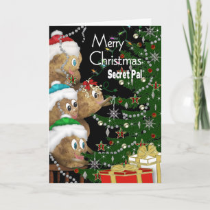 KERSTMIS - Secret Pal - AARDAPPEL FAMILIE Collecti Feestdagen Kaart
