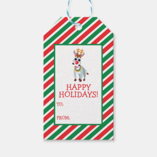 Kerstmis Shane de Donkey Cadeaulabel