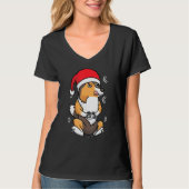Kerstmis Shetland Sheepdog Sheltie Dog Gamer Vide T-shirt (Voorkant)