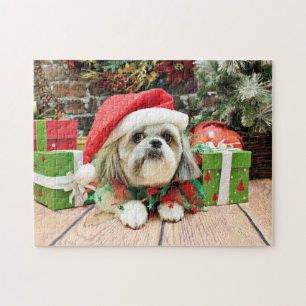Kerstmis - Shih Tzu - Gizmo Legpuzzel