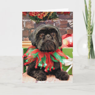 Kerstmis - Shih Tzu - Lily Feestdagen Kaart