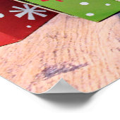 Kerstmis - Shih Tzu - Vince Poster (Hoek)